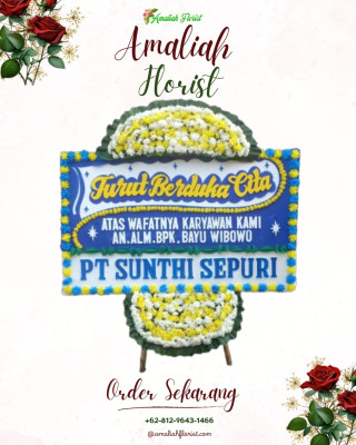 Papan Bunga Duka di Sangatta Utara