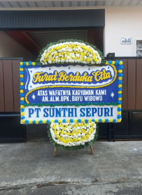 Papan Bunga Duka di Sangatta Utara